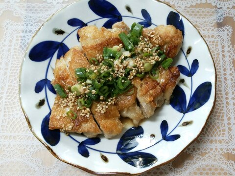 鶏もも肉の揚げ焼き❤香味だれ